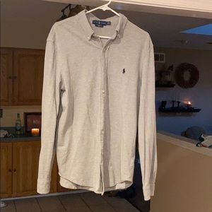 Grey Ralph Lauren featherweight mesh button down